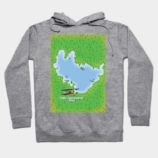 Lake Syamozero Russia Map Hoodie